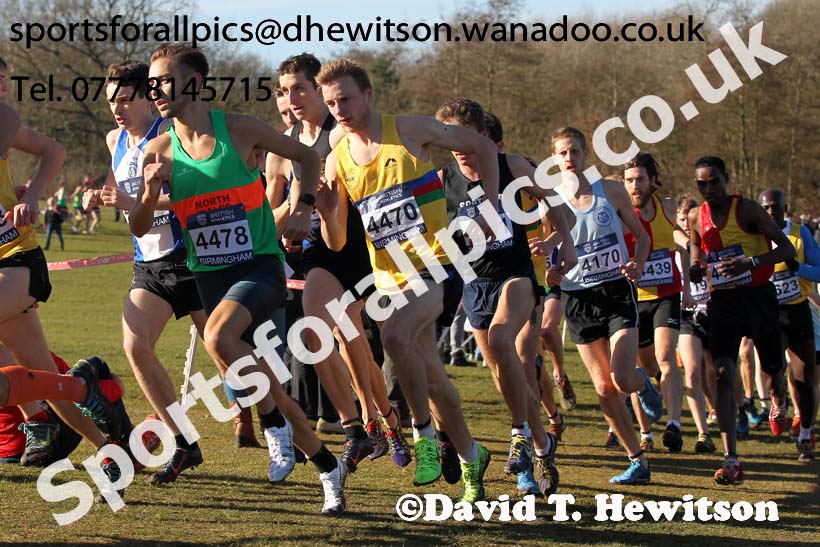 Senior mens Inter Counties Cross Country,  Cofton Park, Birmingham. Photo: David T. Hewitson/Sports for All Pics